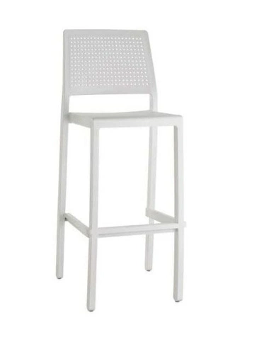 Hoker Emi 65 cm szary jasny nowoczesny z oparciem do kuchni i jadalni SCAB Design