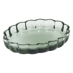 Mydelniczka szklana Florea zielona do łazienki okrągła nowoczesna 5five simply smart