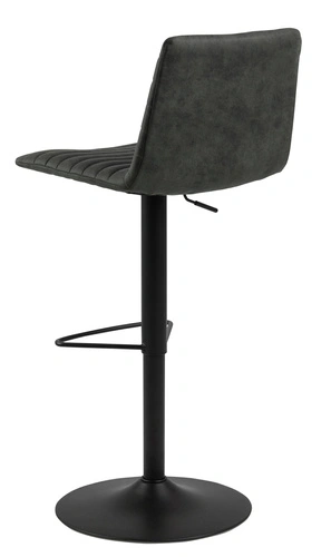 Hoker Kimmy antracytowy obrotowy z oparciem regulowany do kuchni