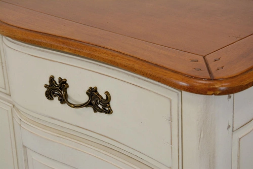 Komoda Oreil 3 szuflady 2 drzwi kremowa