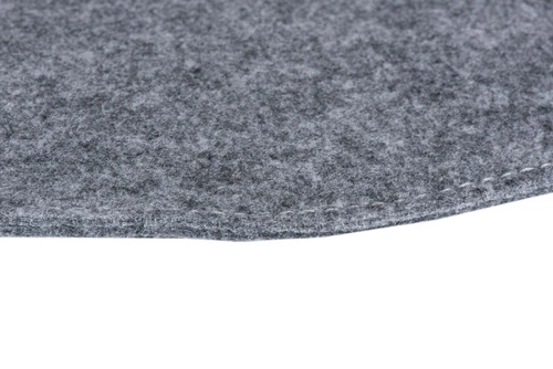 Filcowa poduszka na krzesło Intesi Side Chair szary jasny do jadalni i salonu