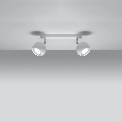 Plafon sufitowy biały OCULARE 2 nowoczesny metalowy do salonu, kuchni i sypialni