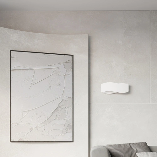 Kinkiet ścienny Tila 40 biały nowoczesny metalowy do salonu i sypialni Sollux Lighting