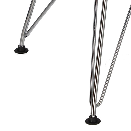 Krzesło metalowe Net Double czerwone do jadalni nowoczesne druciane D2.DESIGN chromowane