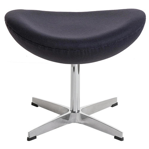 Podnóżek Jajo grafitowy kaszmir