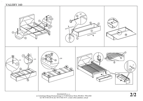 Łóżko do sypialni Victory 160x200 nowoczesne tapicerowane z szufladą i zagłówkiem