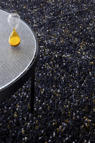 Dywan shaggy wełniany Shaggy Rocks granatowy 250x300 dywan do salonu nowoczesny Carpets&More