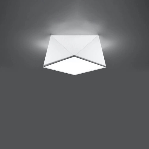 Plafon sufitowy HEXA 25 biały nowoczesny PVC do kuchni, salonu lub sypialni Sollux