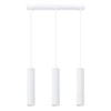 Lampa wisząca KARBON 3L biała nowoczesna regulowana do salonu i nad stół SOLLUX
