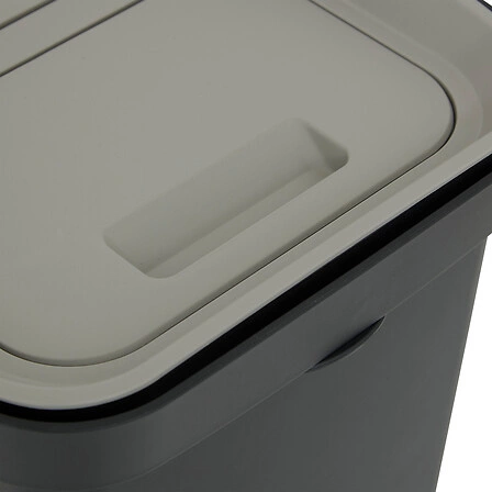 Kosz do segregacji śmieci 36L Slow czarny szary plastikowy do kuchni i biura 5five