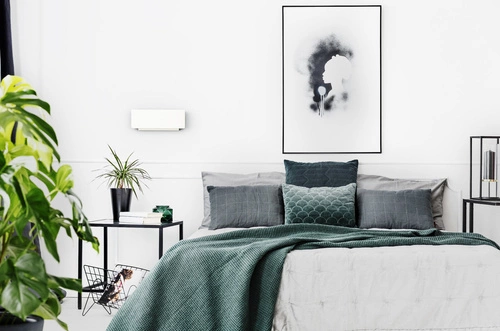 Kinkiet ścienny LED Lander 10W biały nowoczesny metalowy regulowany do sypialni i salonu