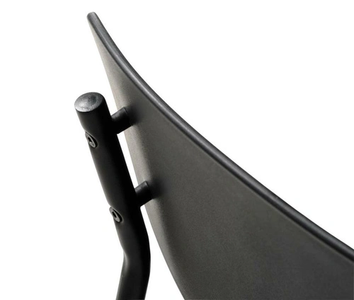 Krzesło Kirkland do jadalni i kuchni nowoczesne czarne sztaplowane