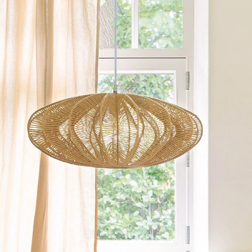 Lampa wisząca papierowa Tery Atmosphera boho kula do salonu i jadalni 57 cm