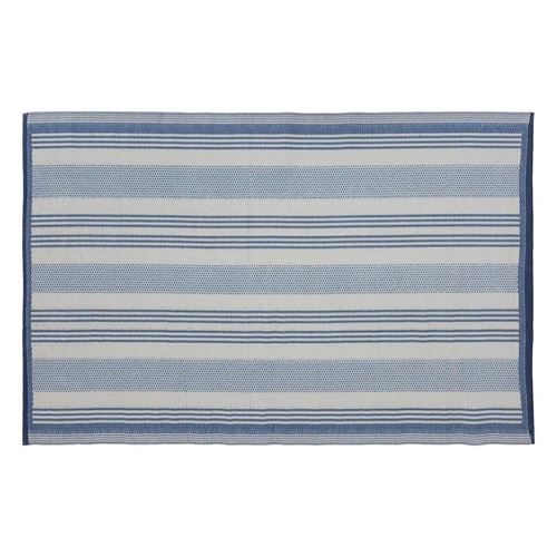 Dywan zewnętrzny nowoczesny niebieski 120x180 Atmosphera do tarasu i przedpokoju łatwy w czyszczeniu