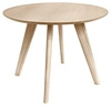 Stół okrągły do jadalni Townsville 100 cm dąb bielony skandynawski nierozkładany Actona