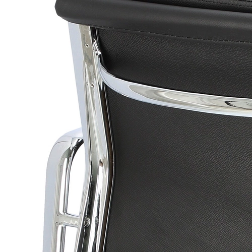 Fotel biurowy ergonomiczny obrotowy CH2171 PREMIUM skórzany czarny do biura EA217
