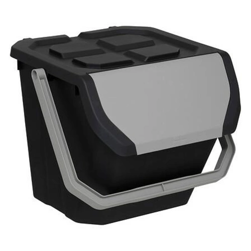 Kosz na śmieci do kuchni 24l czarny matowy do segregacji 5five simply smart