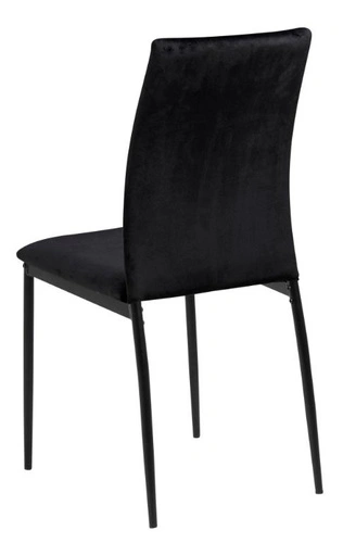 Krzesło Demina czarne welurowe do jadalni i salonu nowoczesne