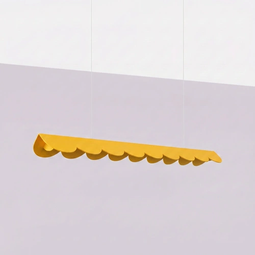 Lampa wisząca BISCUIT 100 LED żółta regulowana nad wyspę