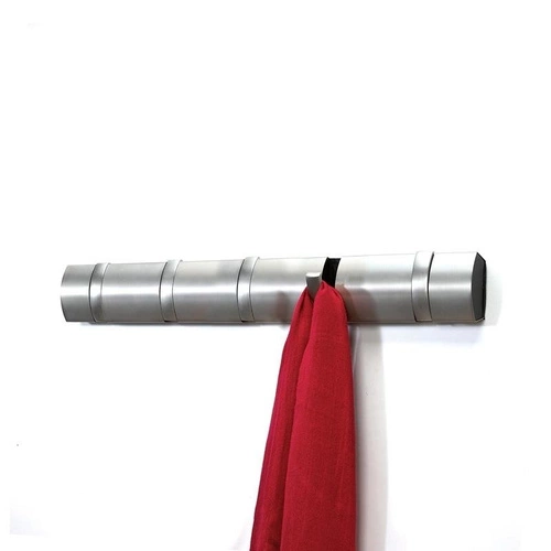 Umbra Flip Hook nowoczesny wieszak ścienny do przedpokoju naturalny z 5 haczykami