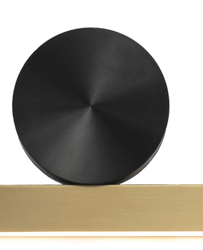 Nowoczesny kinkiet ścienny BOOGIE LED złoty 45 cm do salonu i nad lustro Step into Design