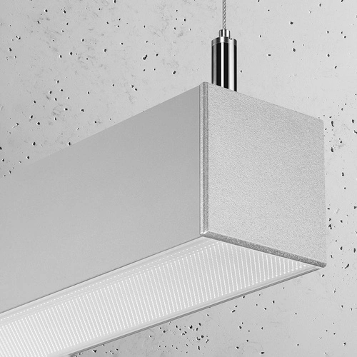 Lampa wisząca LED Pinne szara 117 cm nowoczesna nad stół do kuchni i jadalni