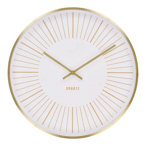 Zegar Takamaka 40cm złoty/biały