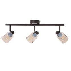 Lampa sufitowa Agra brunatny 3x40W E14  klosz bursztynowy