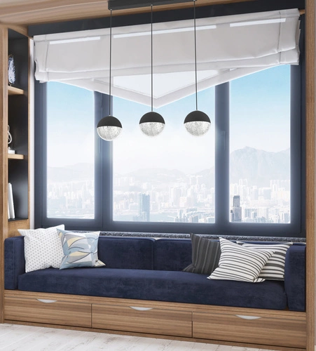 Lampa wisząca LED Furni czarna 3-punktowa nowoczesna do salonu, sypialni lub jadalni