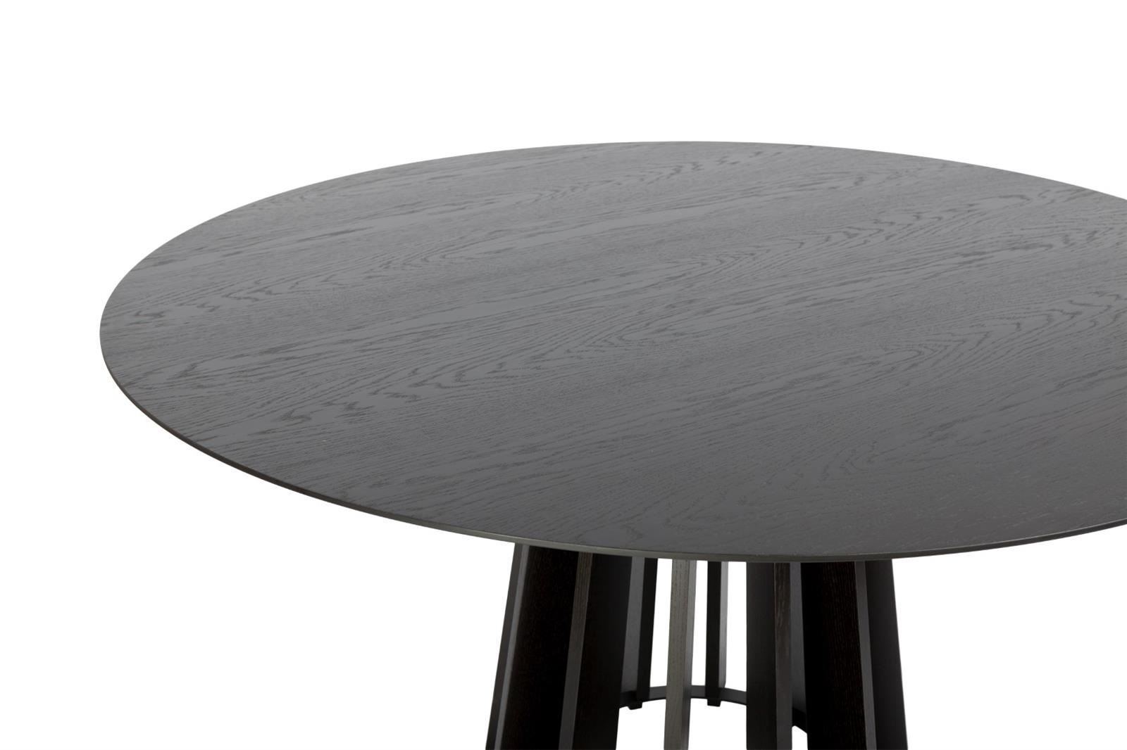 Stół TAVLE dąb czarny śr. 145 cm