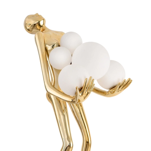 Lampa podłogowa WOMAN GOLD złoty połysk  180 cm