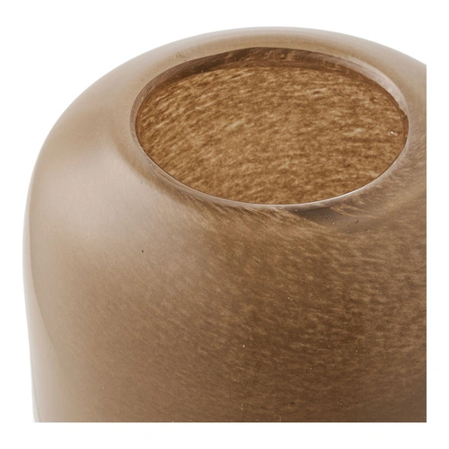 House Nordic brązowy szklany świecznik dekoracyjny boho na tealighty do salonu