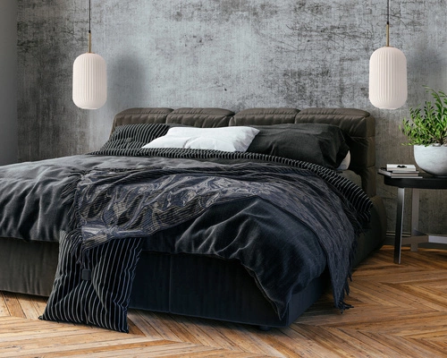 Nowoczesna lampa wisząca CRESTO biała i złota do salonu lub nad stół szklany klosz