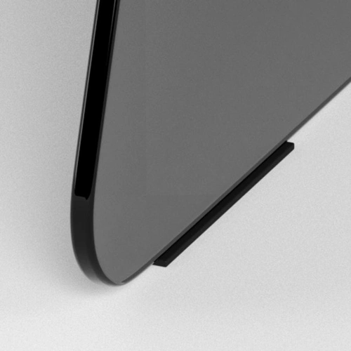 Stolik kawowy Samos 80 cm okrągły szklany dymiony czarny nowoczesny