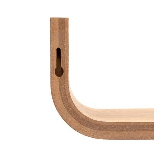 Półka ścienna Fixy 80 cm drewniana wisząca na książki nowoczesna do salonu naturalna