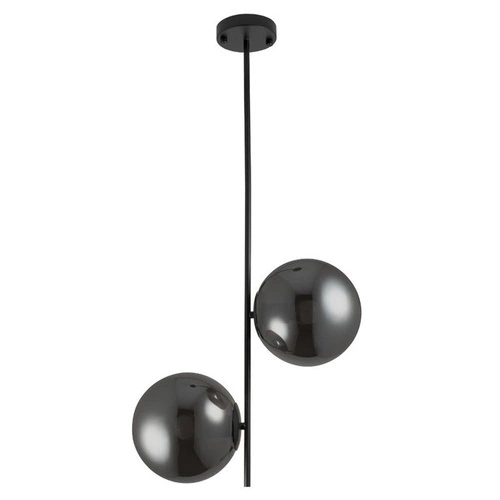 Lampa wisząca kula VENUS-2 szklana przydymiona 44 cm do salonu regulowana Step into Design