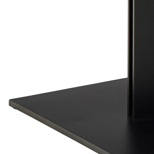 Stół do jadalni Marbella 200x100 czarny nowoczesny na jednej nodze