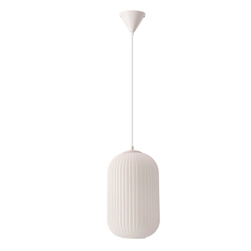 Lampa wisząca CRESTO biały 1x40W E27  klosz biały