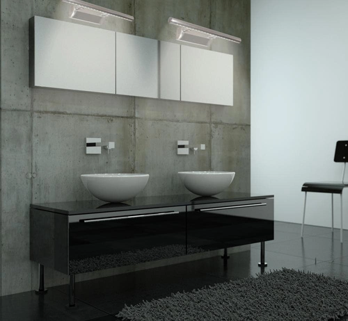 Kinkiet ścienny LED Forte chromowy nowoczesny regulowany do sypialni salonu nad lustro 40,5 cm