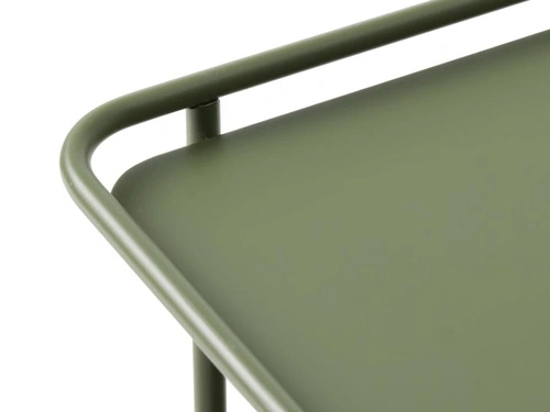 Stolik kawowy Yuba 75x75 kwadratowy metalowy nowoczesny zielony