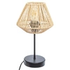 Lampka nocna boho Jily Atmosphera naturalna z ażurowym kloszem do sypialni 34 cm