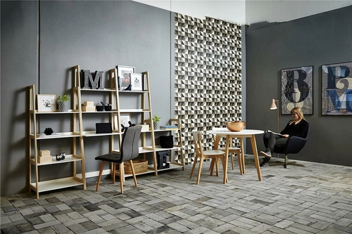 Stół okrągły do jadalni Raven Actona biały blat drewniany skandynawski 90 cm