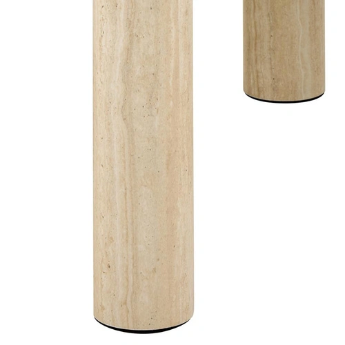 Stolik kawowy Solano 60x60 beżowy trawertyn nowoczesny do salonu