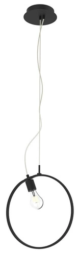 Lampa wisząca Skiros 35 1x60W E27  led+12W LED czarny 4000K