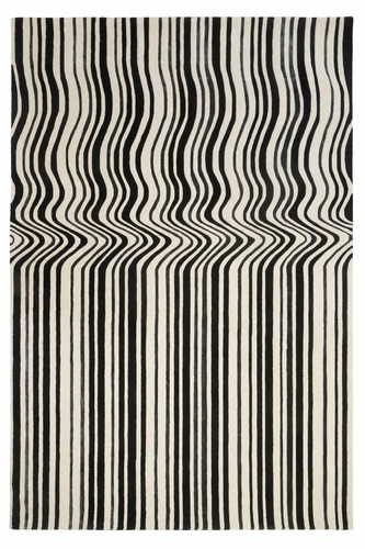 Dywan Draft Black 200 x 300 cm Handmade