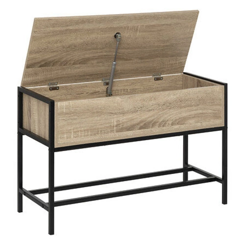 Ławka do przedpokoju Aliaj loftowa ze schowkiem na buty naturalna 5five simply smart