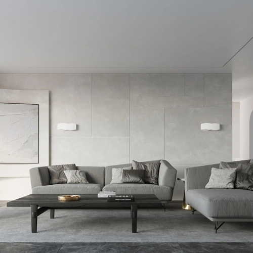 Kinkiet ścienny Tila 40 biały nowoczesny metalowy do salonu i sypialni Sollux Lighting