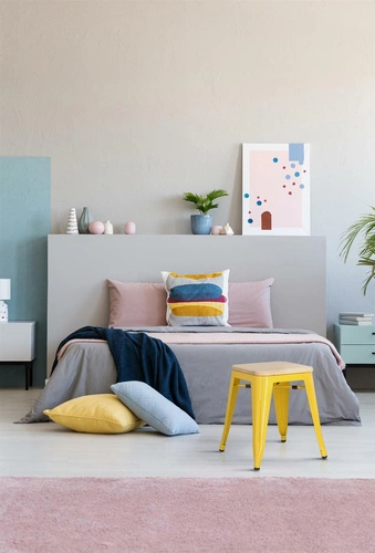 Stołek Paris 2 Wood żółty sosna naturalna