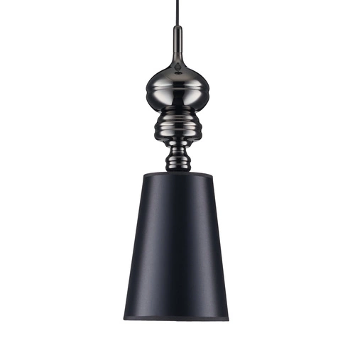 Lampa wisząca QUEEN-1 czarna 18 cm glamour do salonu i jadalni Step into Design