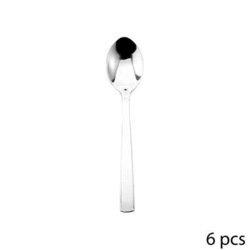 Zestaw sztućców Olympe 24 elementy srebrny stal nierdzewna na 6 osób do zmywarki 5five